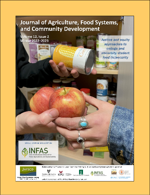 On the cover of the winter 2022-2023 issue, University of Wyoming students sharing food from the Bim Kendall House Food Share Cabinet. Photo by Kellyn Chandler.